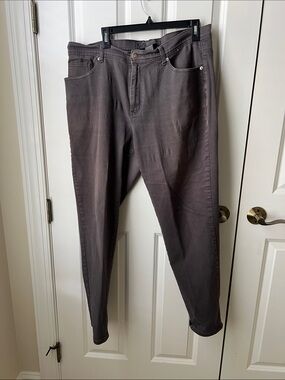 Charcoal Brown U-51 Straight-Leg Jeans Women’s Size 18